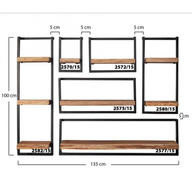 ZI Wall shelf edge 40cm